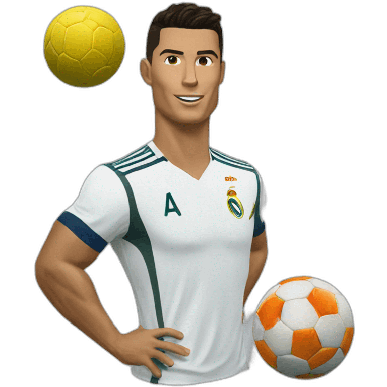 Cristiano Ronaldo doing SUIII emoji