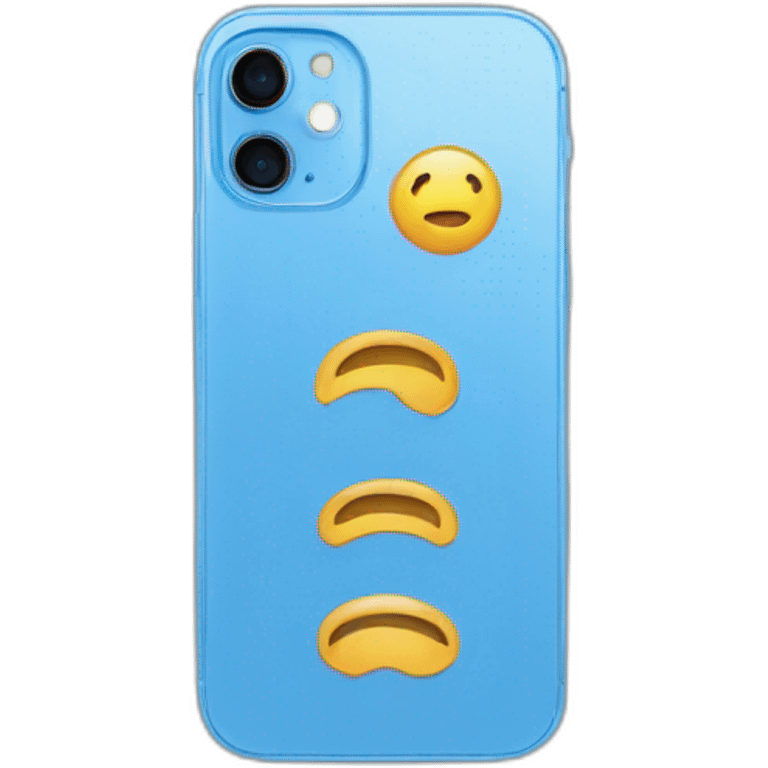 iPhone 12 blue emoji