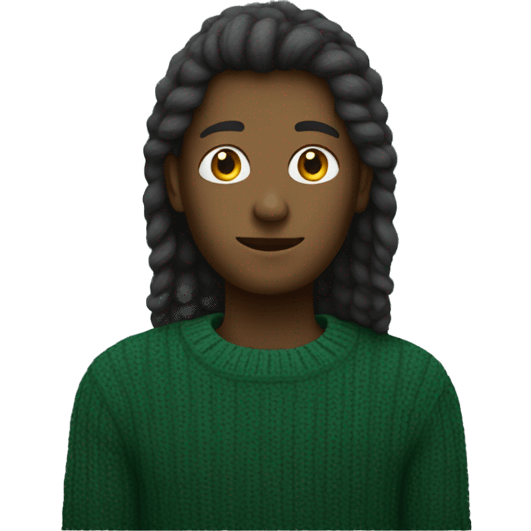 Dark green sweater emoji