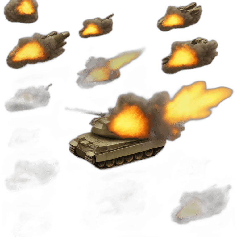 Tank Explosions Bullets emoji