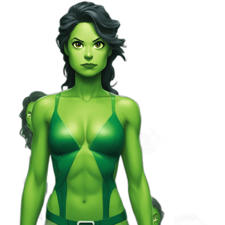 She-Hulk, green woman, marvel comics, Tatiana Maslany emoji