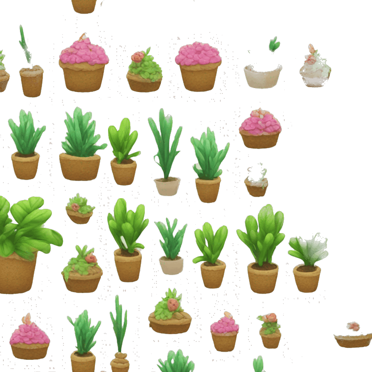 cake shaped plants emoji