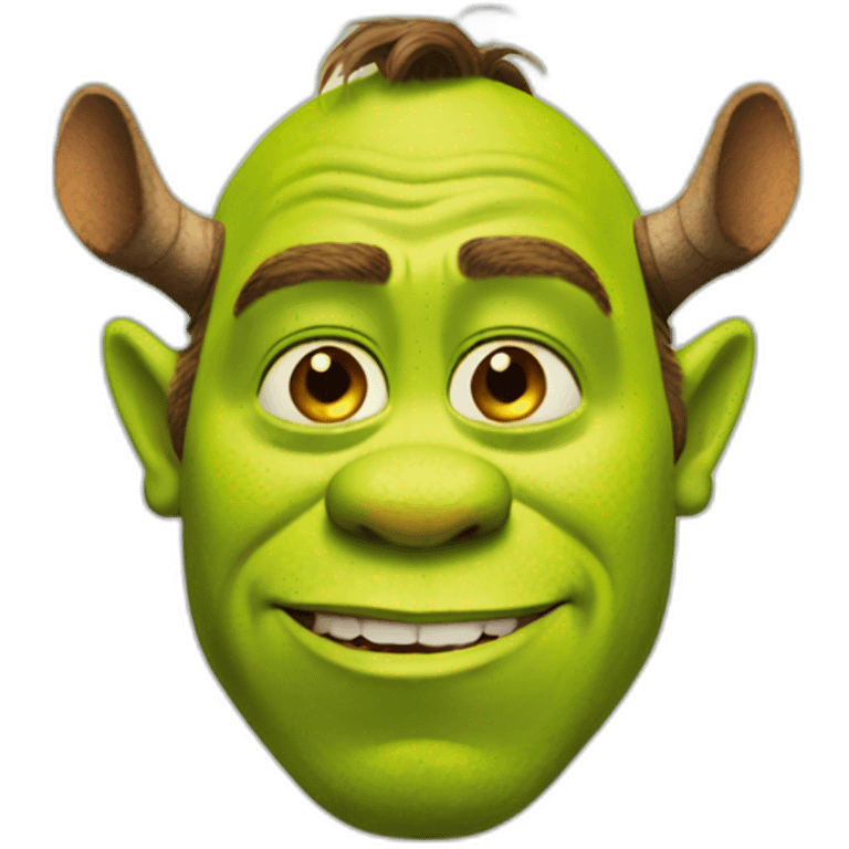 Shrek avec des oreilles emoji