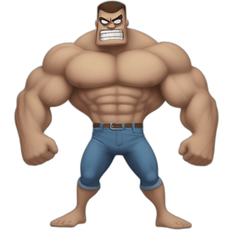 Muscleman from regular show emoji