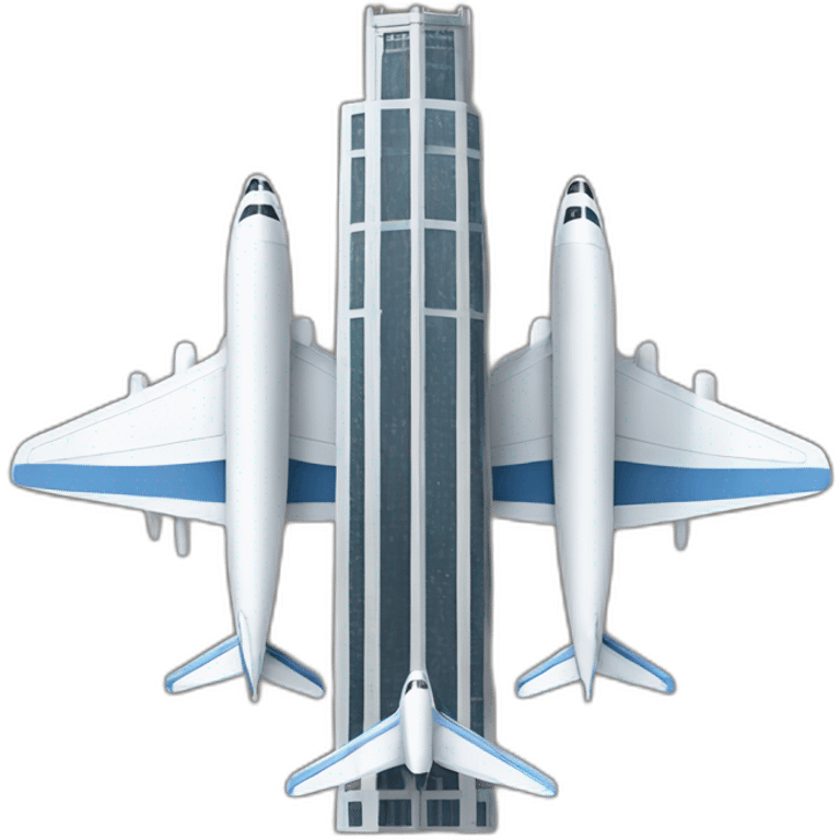 Plane twin tower emoji