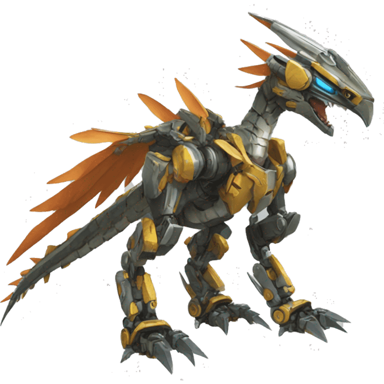 Spiky Medabot-Raptor-Dragon-Mecha emoji