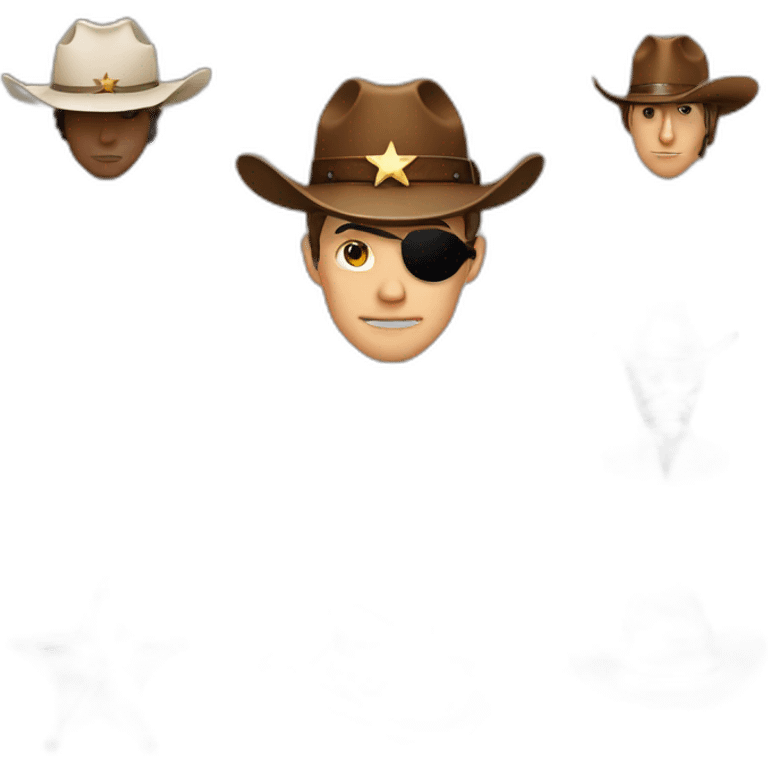 cowboy,fedora,hat,sheriff,star,cigar emoji