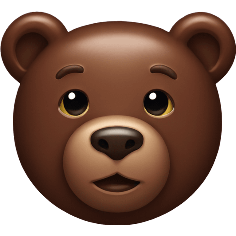 Chocolate bear emoji