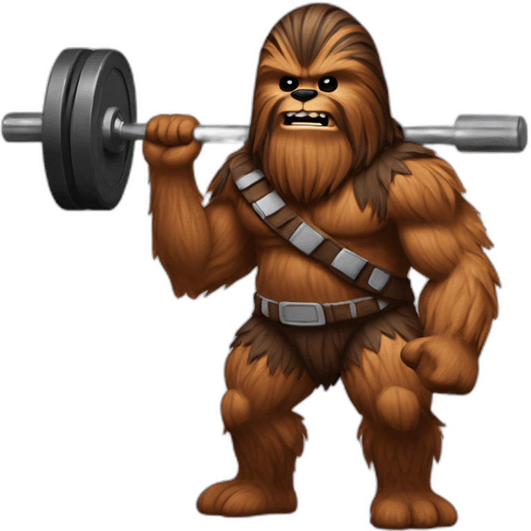 chewie weightlifting emoji