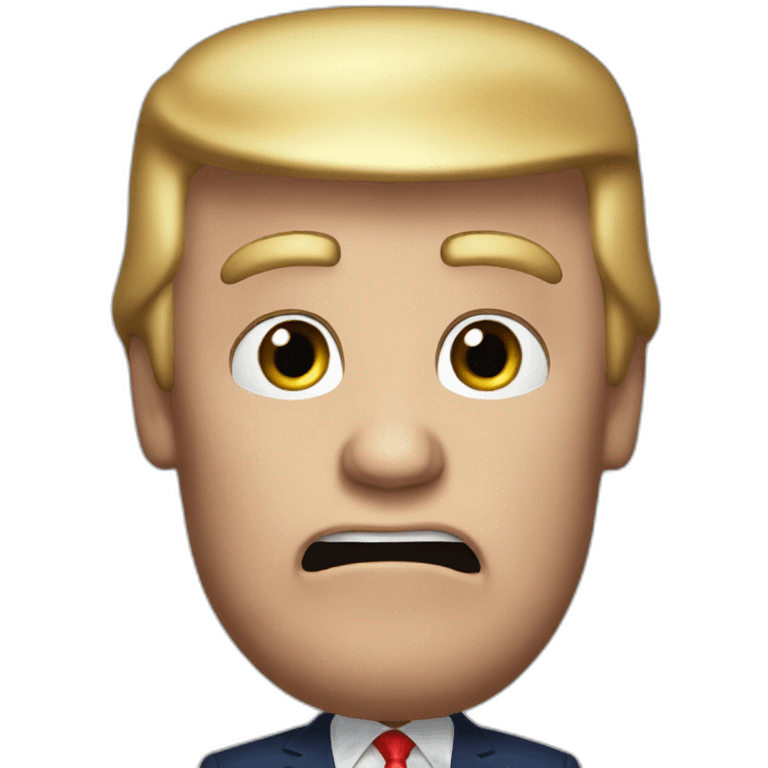 Donald trump saying really nega emoji