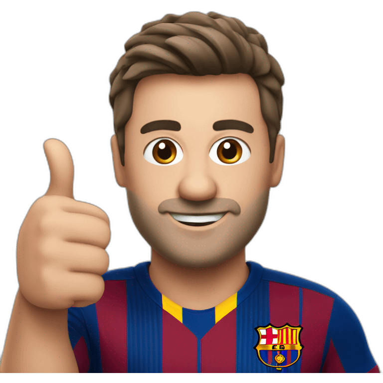 FCB supporter thumbs up emoji