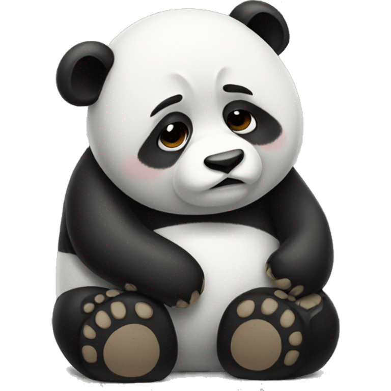 Sad panda  emoji