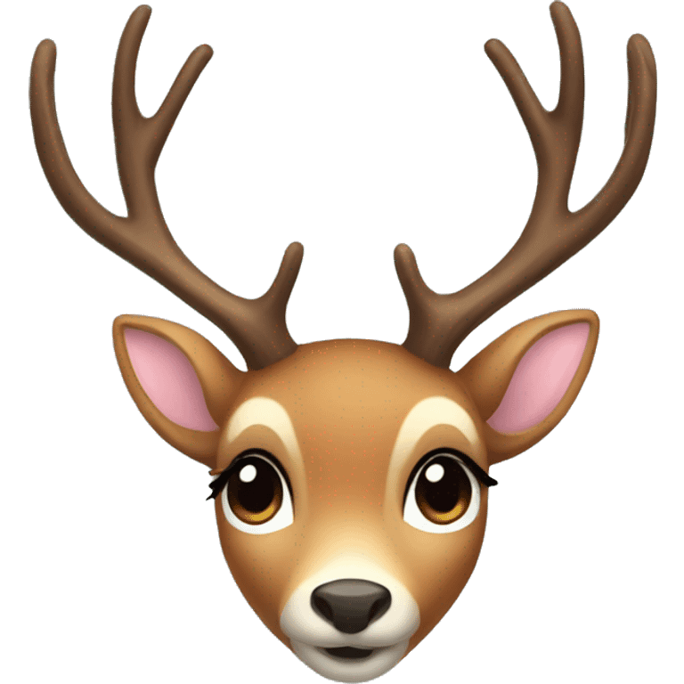 pretty deer emoji