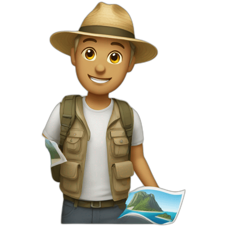 Touristic guide emoji