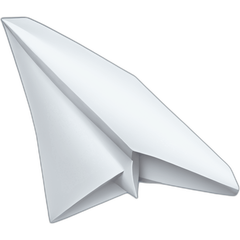 cute ghostly paper airplane emoji