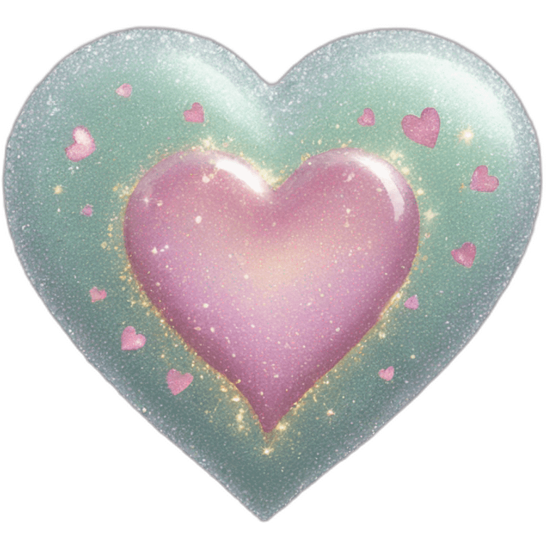 sparkly glittery heart emoji