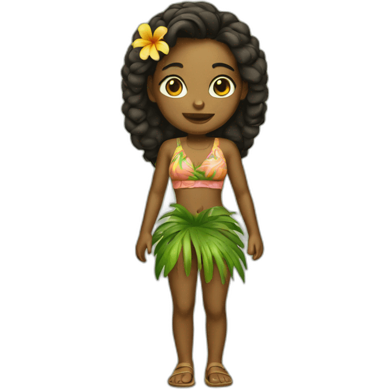 tropic island girl emoji