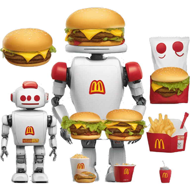 McDonald’s with robots emoji