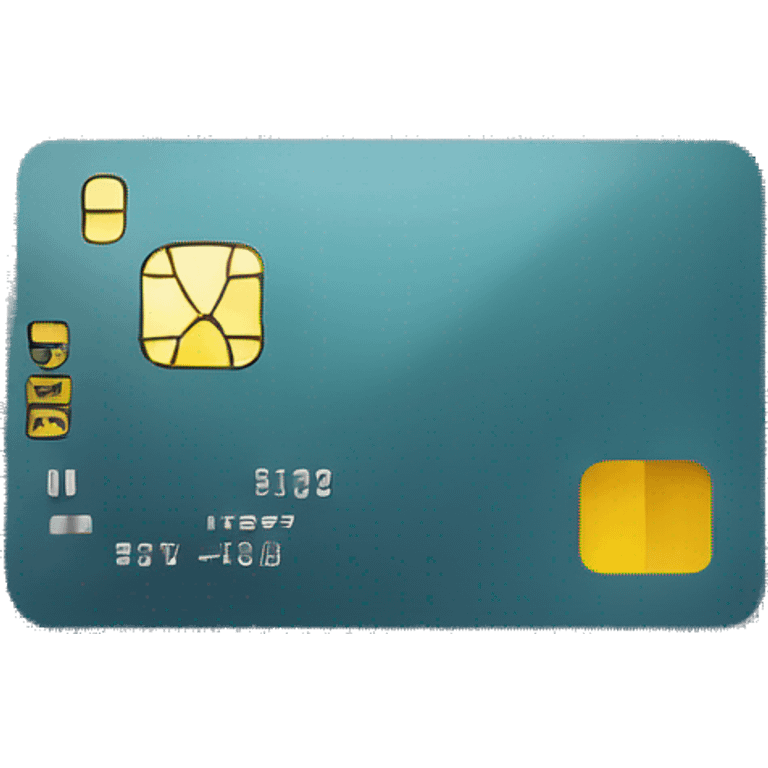 credit card going through microchips emoji