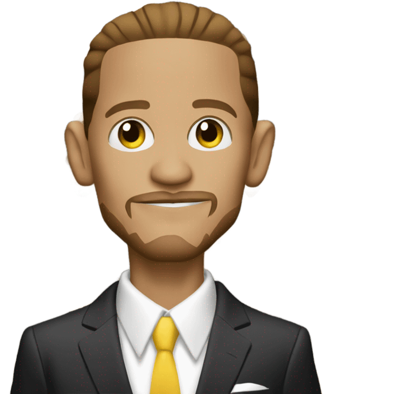 Dionte west in a suit emoji