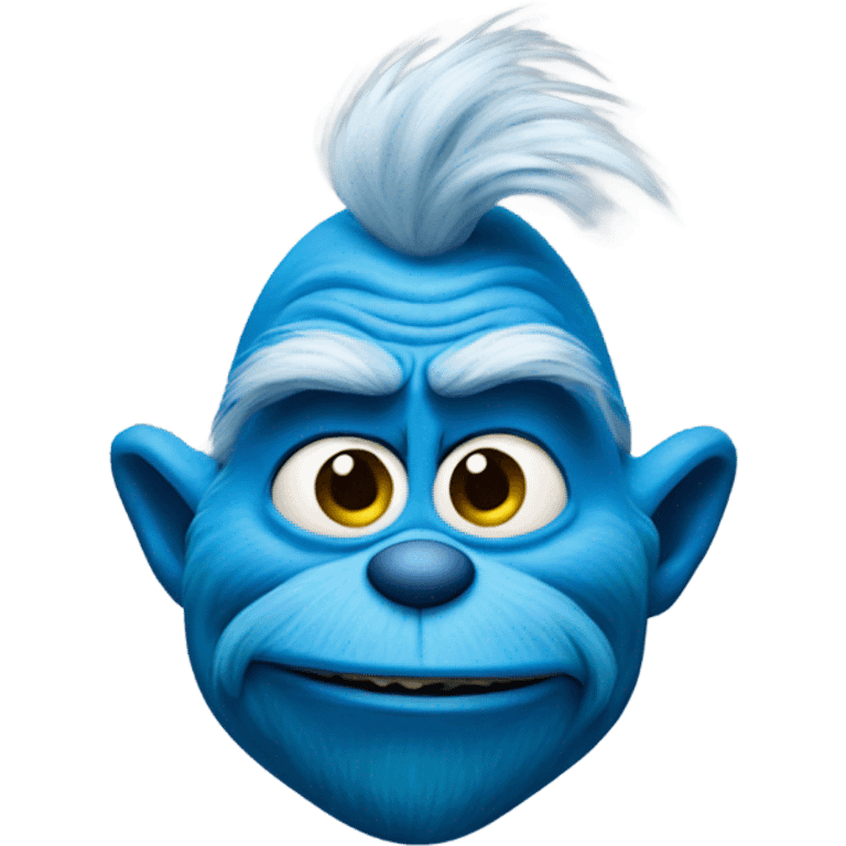 Blue grinch  emoji