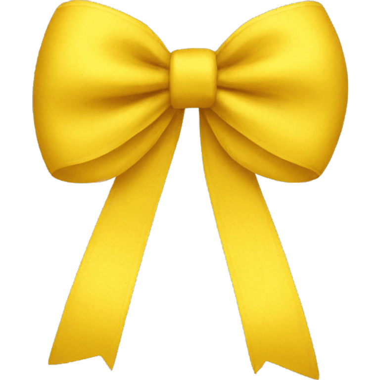 Yellow emoji bow emoji