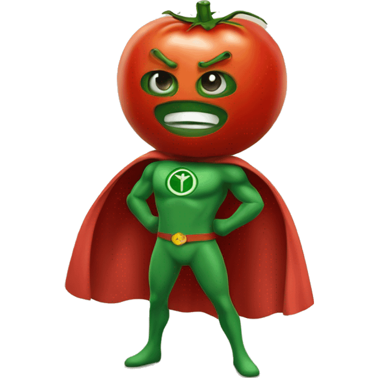 Super hero tomato humani emoji