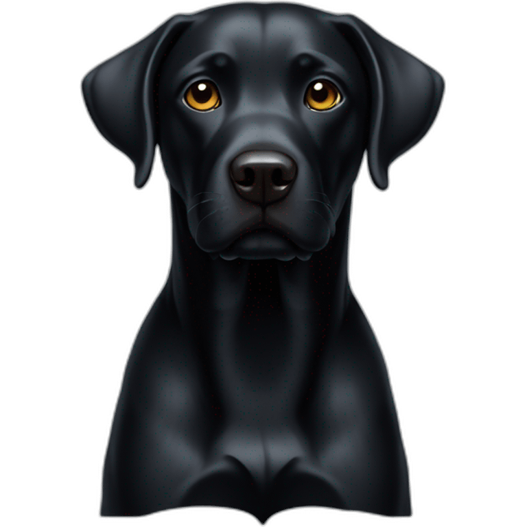 Labrador noir emoji