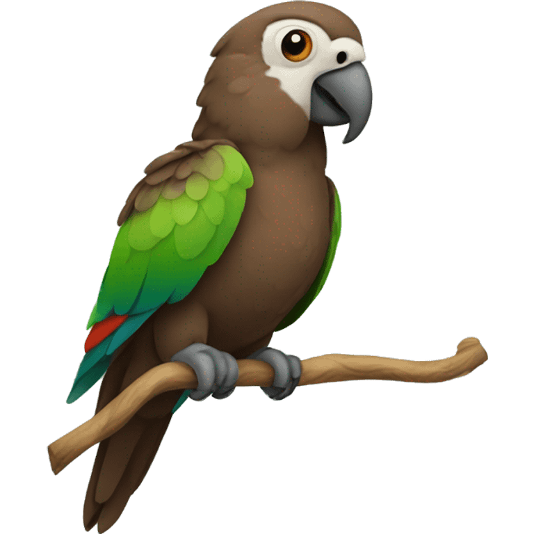 a brown parrot emoji