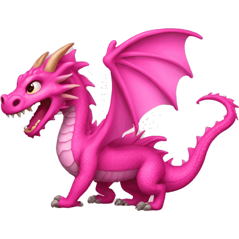 Pink dragon  emoji