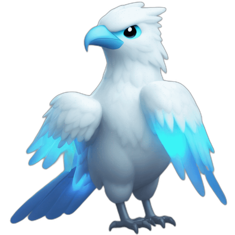 Head Big-Eyey 4k HD Cube Shiny Glow Galarian-Articuno emoji