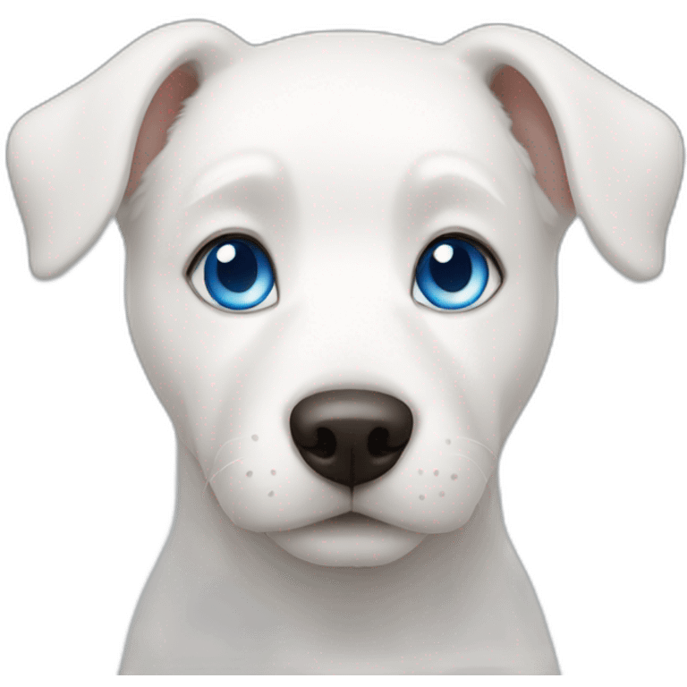 white dog blue eyes emoji