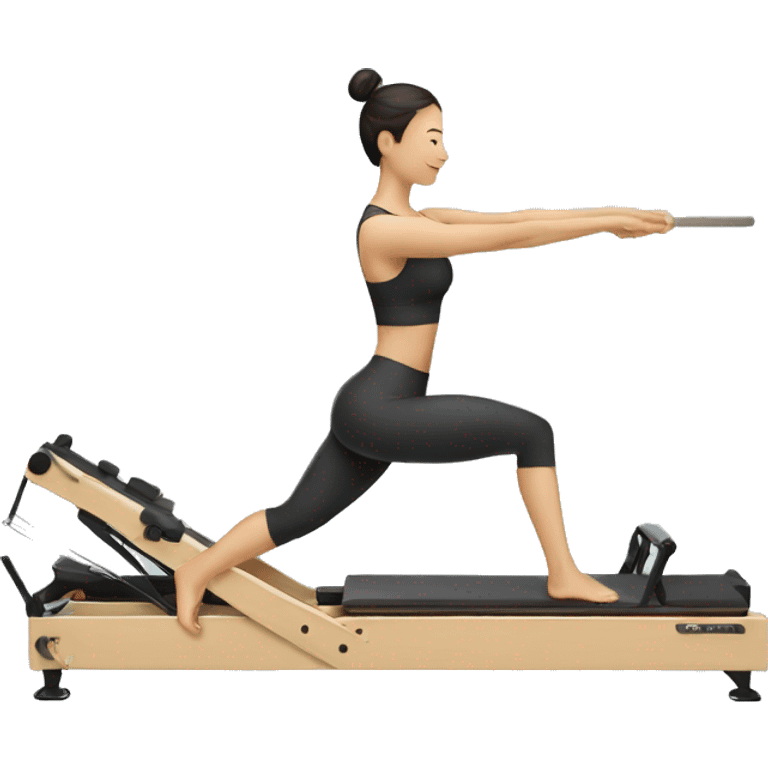 Mujer pilates reformer emoji