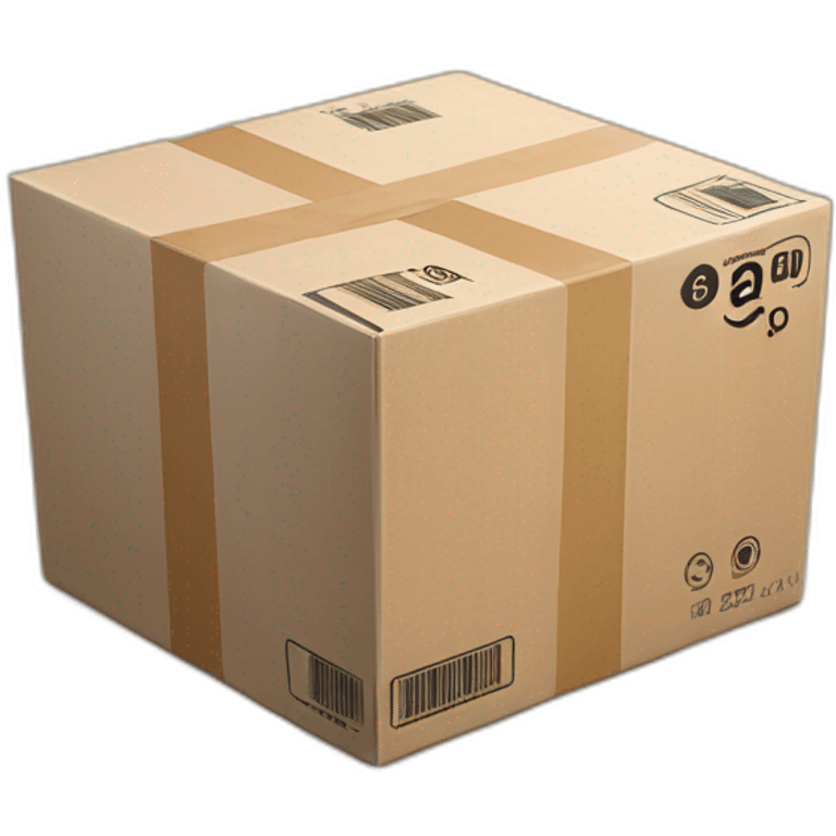 AMAZON BOX WITH UPC CODE emoji