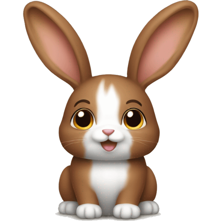 Minilop brown bunny emoji