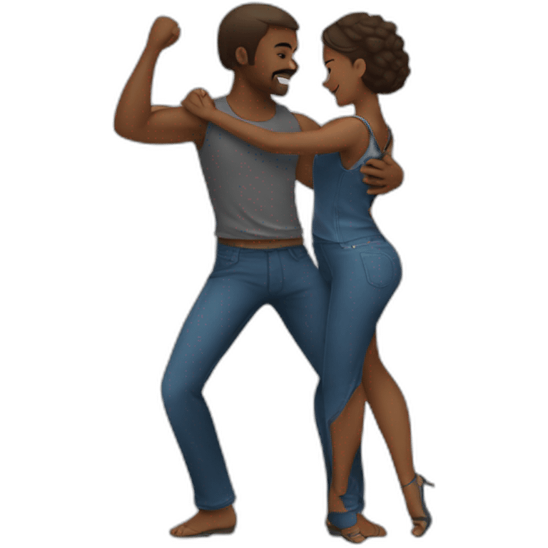 Couple dancing kizomba emoji