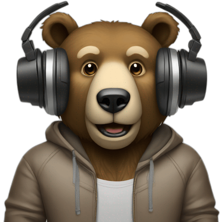 dj bear emoji