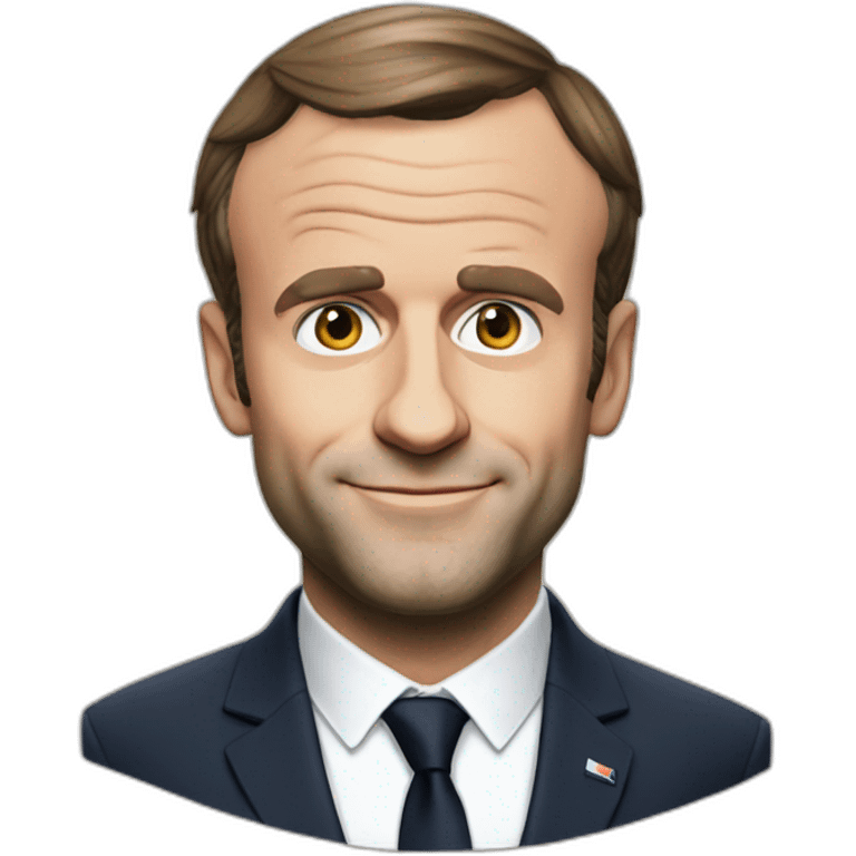 Emmanuel Macron playing pubg  emoji