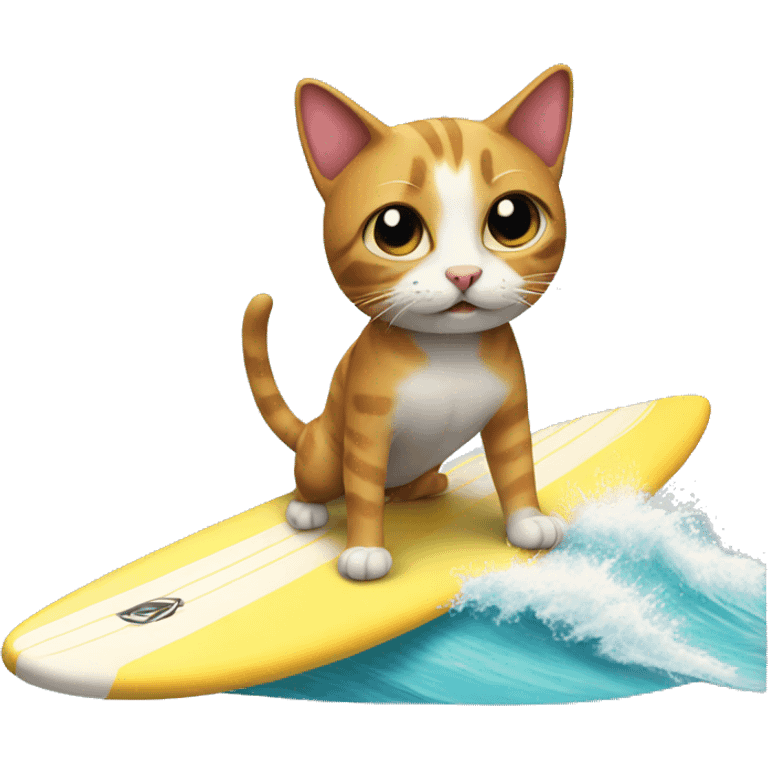 surfing cat emoji