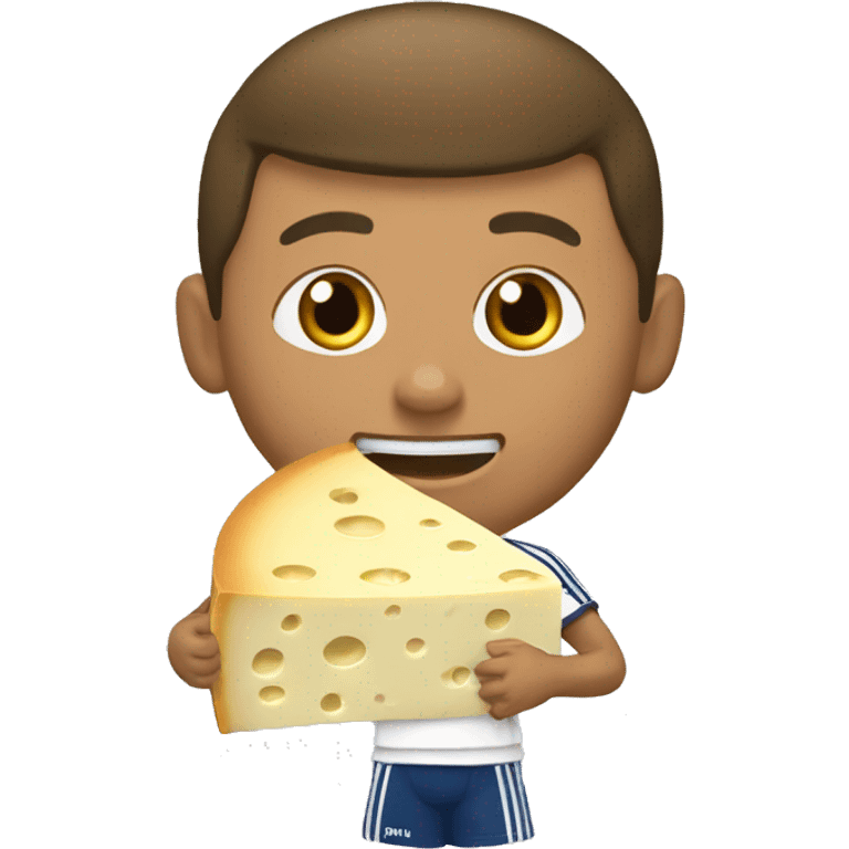 Mbappé qui mange du fromage emoji