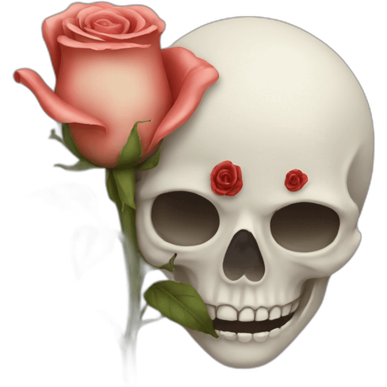 Death holding a rose emoji