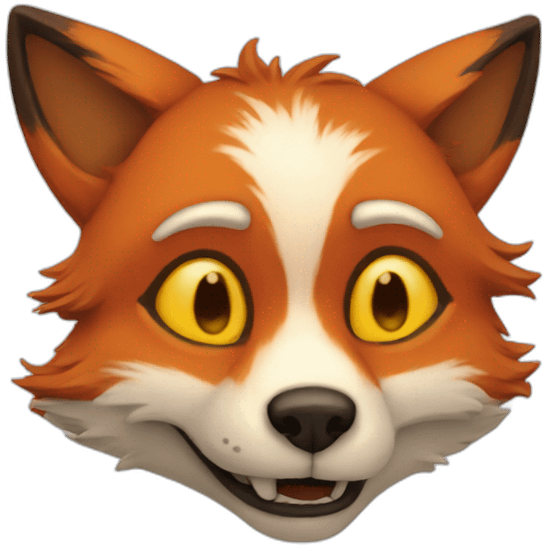 drunk fox emoji