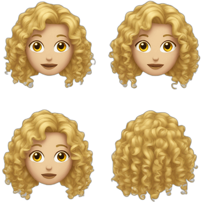 curly blond hiar emoji