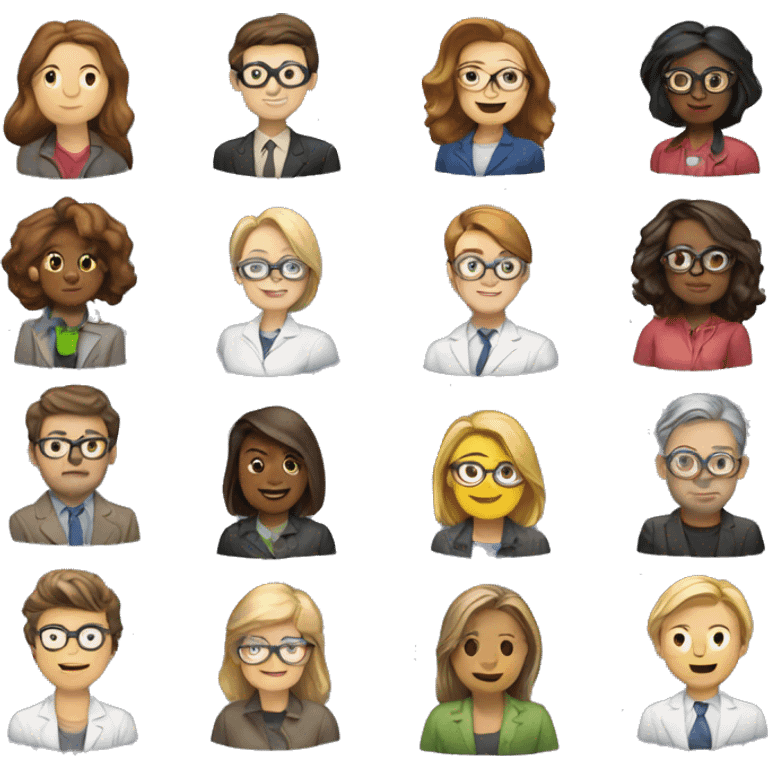 Une équipe de super user researchers (femmes) emoji