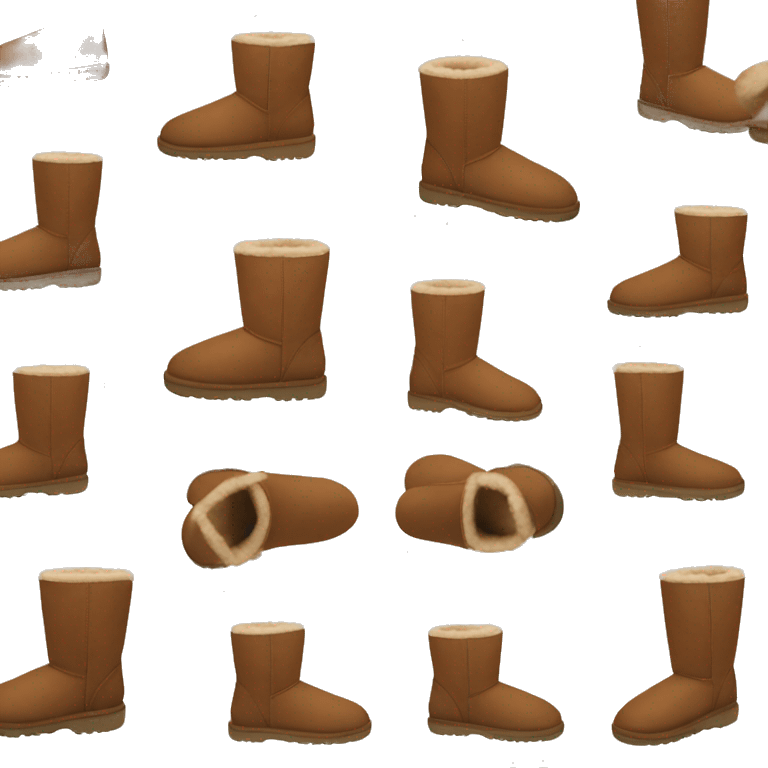 Tasman Uggs in chestnut emoji