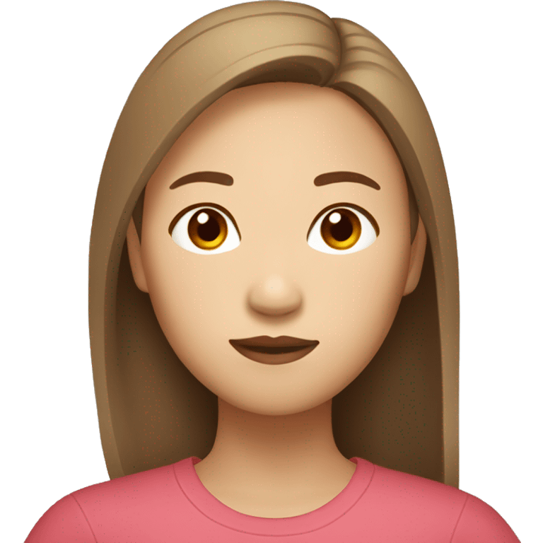 filipino korean woman with straight light brown hair emoji