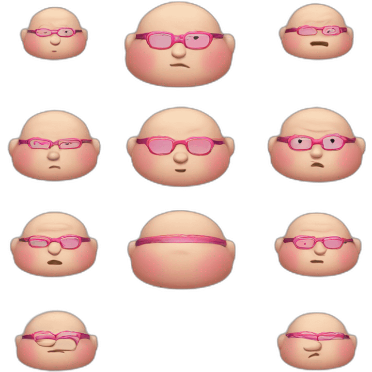 red-spectacles-fat-men-japanese-pinkhair emoji