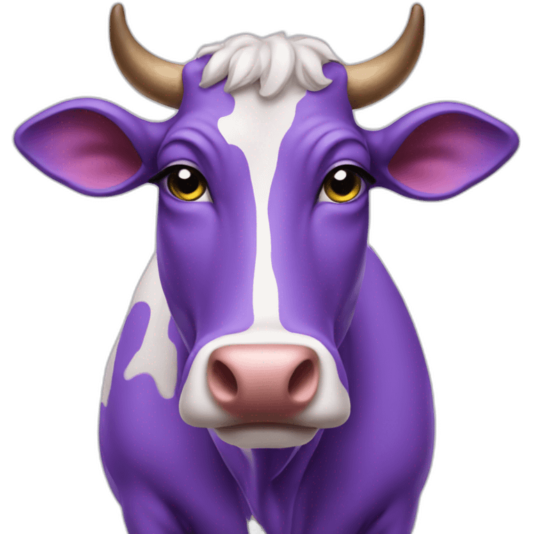 Purple cow emoji