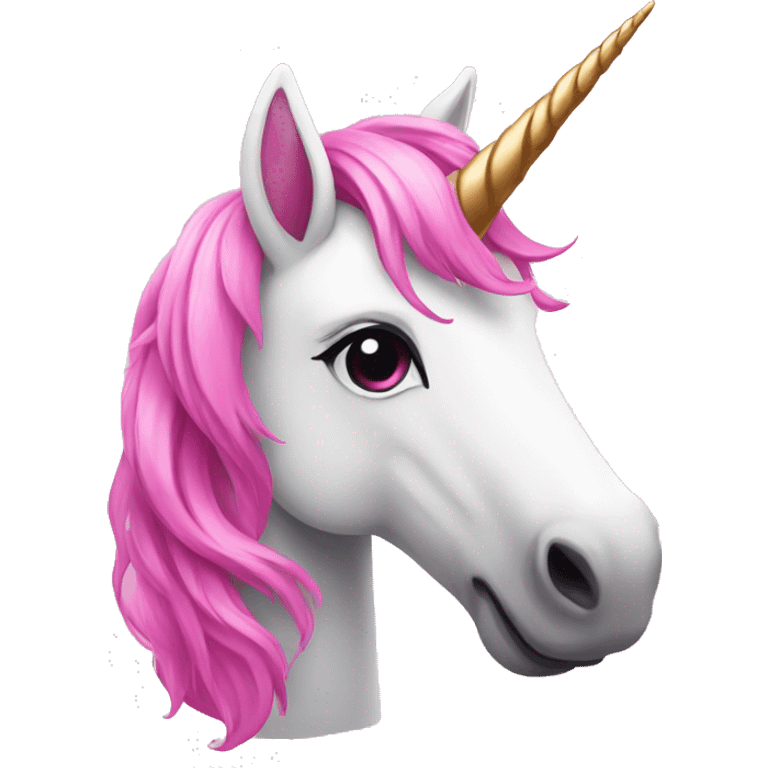 unicorn with pink color emoji