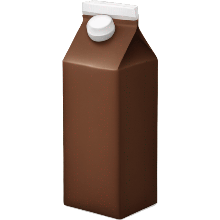 Chocolate milk carton emoji